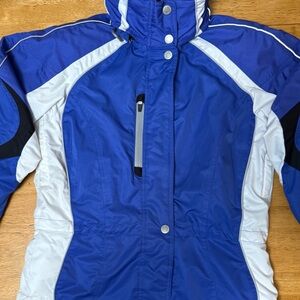 Obermeyer Women's Blue and White Ski Jacket